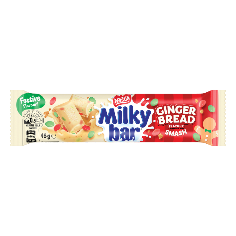 Nestlé Milkybar Gingerbread Smash - White Chocolate Bar